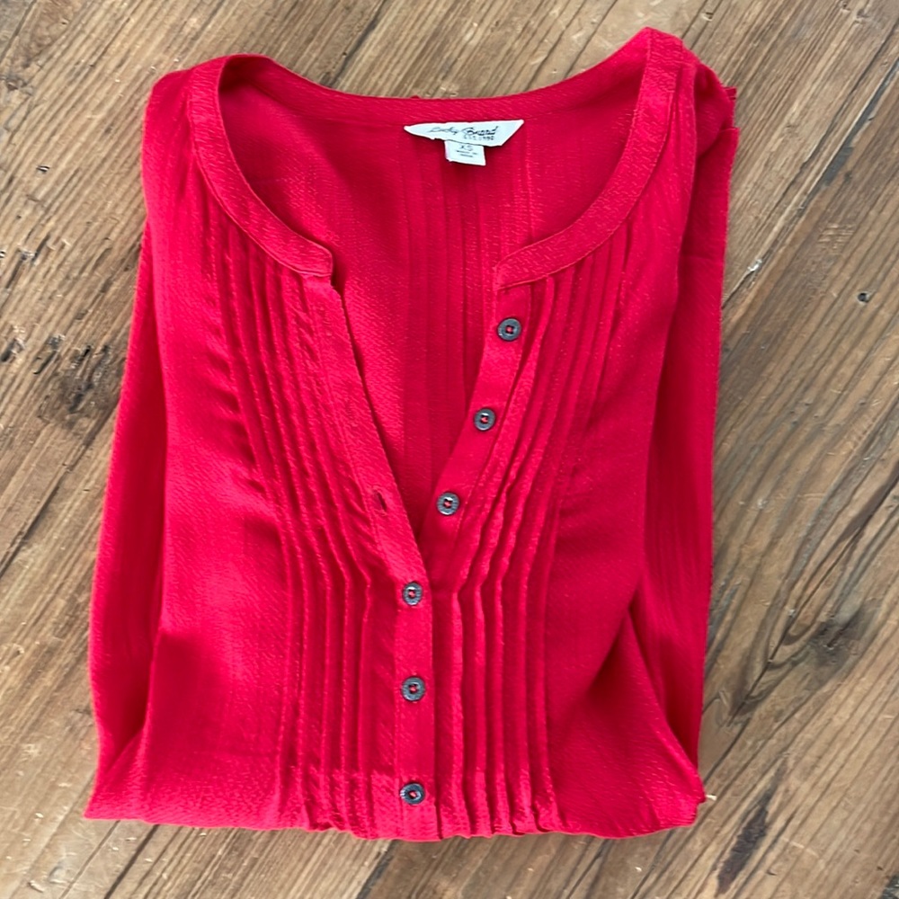 Red Lucky Brand blouse